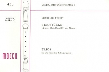 Triostcke fr 2 Blockflten (SA) und Gitarre Spielpartitur