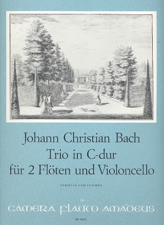 Trio C-Dur fr 2 Flten und Violoncello Partitur und Stimmen