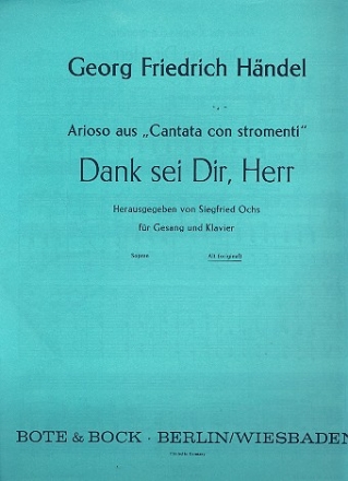 Dank sei dir Herr fr Alt, Violine und Orgel (dt)