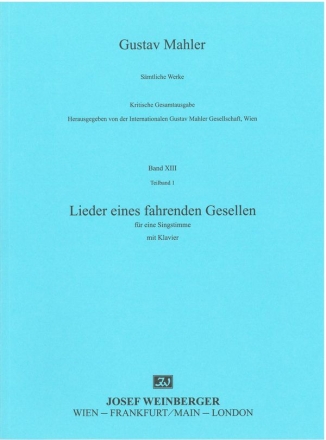 Lieder eines fahrenden Gesellen fr mittlere Singstimme und Klavier