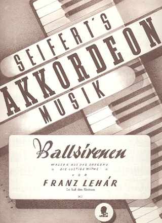 Ballsirenen Walzer fr Akkodeon