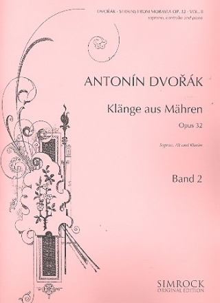 Klnge aus Mhren op.32 Band 2 - Duette fr Sopran, Alt und klavier (dt/en/ts)