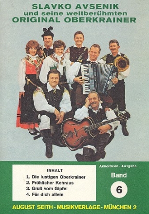 Slavko Avsenik und seine weltberhmten Original Oberkrainer Band 6 fr Akkordeon