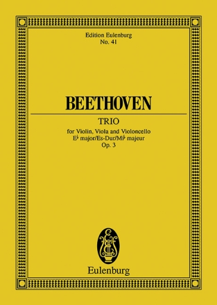 Trio Es-Dur op.3 . fr Violine, Viola und Violoncello Studienpartitur
