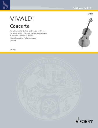 Concerto a-Moll PV 24-F.III Nr. 4 fr Violoncello, Streichorchester und Basso continuo Klavierauszug mit Solostimme
