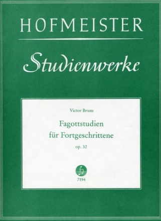 Fagottstudien fr Fortgeschrittene op.32 fr Fagott