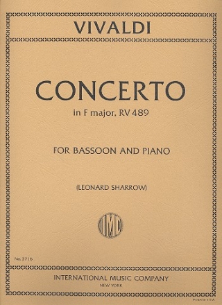 Concerto f major F.VIII:20 for bassoon and piano