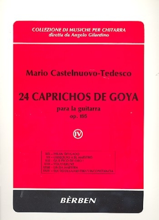 24 caprichos de Goya op.195 (Nr.19-24) vol.4 para guitarra