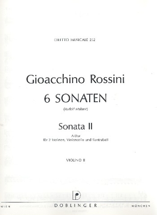 Sonate A-Dur Nr.2 fr Streicher Violine 2
