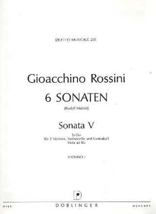 Sonate Es-Dur Nr.5 fr Streichorchester Violine 1