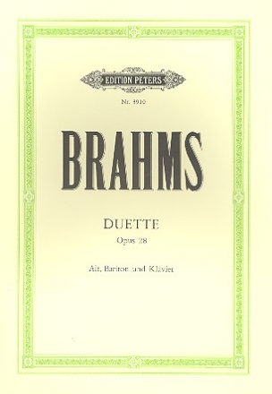 4 Duette op.28 fr Alt, Bariton und Klavier