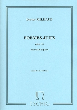 Pomes juifs op.34 fr Singstimme und Klavier (fr)