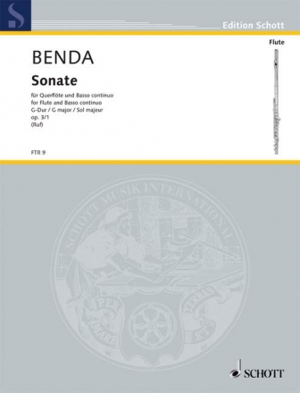 Sonate G-Dur op. 3/1 fr Flte und obligates Cembalo (Klavier)
