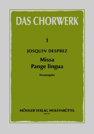 Missa pange lingua fr gem Chor a cappella Partitur