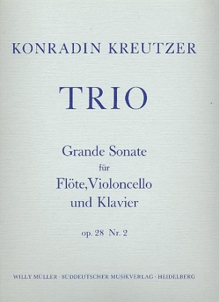 Trio G-Dur op.23,2 Grande Sonate fr Flte, Violoncello und Klavier (aufgedruckt op.28)