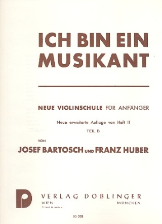 ich bin ein Musikant Band 2 Teil B Neue Violinschule fr Anfnger