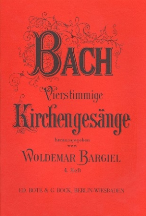 Vierstimmige Kirchengesnge Band 4 (Nr.69-84, alte Schlssel) Partitur