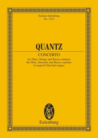 Konzert fr Flte und Streicher Studienpartitur