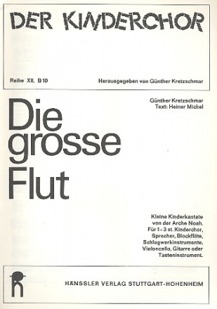 Die groe Flut fr Frauenchor und Instrumente Partitur