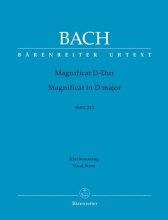 Magnificat D-Dur BVW243 fr Soli, gem Chor und Orchester Klavierauszug (Neuausgabe 2018)