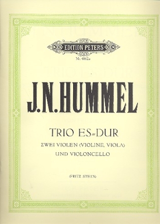 Trio Es-Dur Nr.1 fr 2 Violen und Violoncello Stimmen