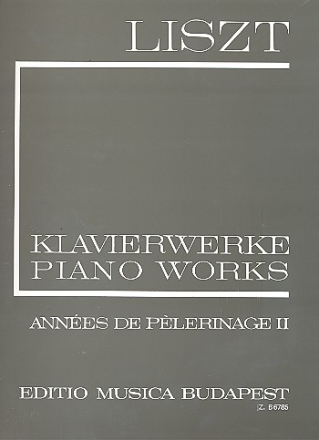 Klavierwerke Serie 1 Annees de pelerinage Band 2 deuxieme annee italie,  broschiert