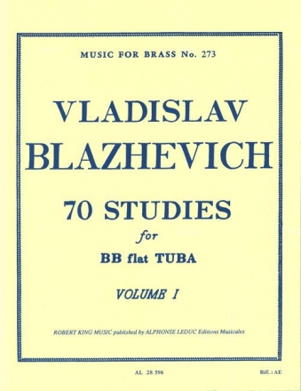 70 studies vol.1 for tuba music for brass 273