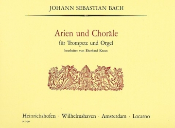 Arien und Chorle fr Trompete und Orgel Partitur und 2 Stimmen