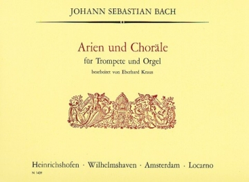 Arien und Chorle  fr Trompete und Orgel Partitur und 2 Stimmen