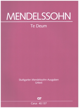 Te Deum fr Soli (SATB/SATB), Doppelchor und Bc Partitur