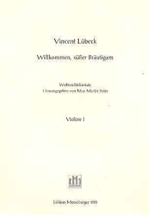 Willkommen ser Brutigam fr 2 Mezzosoprane und Streicher Violine 1