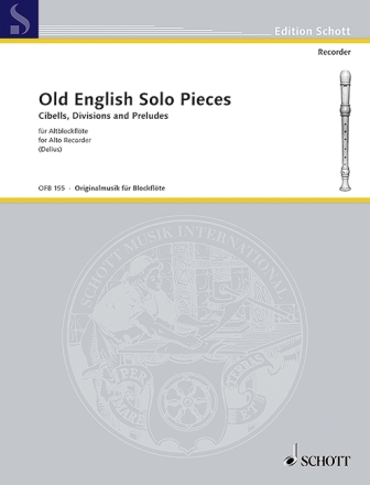 Old English Solo Pieces fr Alt-Blockflte