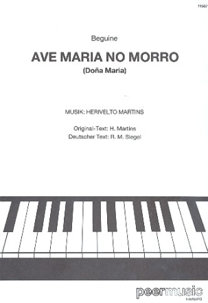 Ave Maria no morro: Einzelausgabe fr Gesang und Klavier (po/dt) Dona Maria