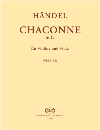 Chaconne in G fr Violine und Viola Partitur