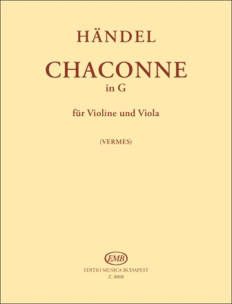 Chaconne in G fr Violine und Viola Partitur