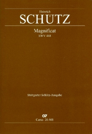 Magnificat anima mea Dominum SWV468 fr Doppelchor, Orchester und Orgel Partitur