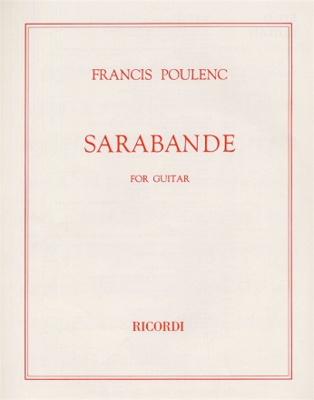 Sarabande for guitar