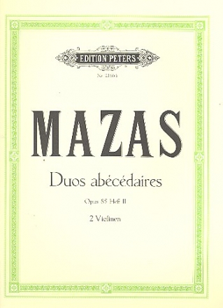 Duos abcdaires op.85 Band 2 fr 2 Violinen Stimmen