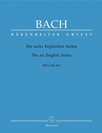 Die 6 Englischen Suiten BWV806-811 fr Klavier