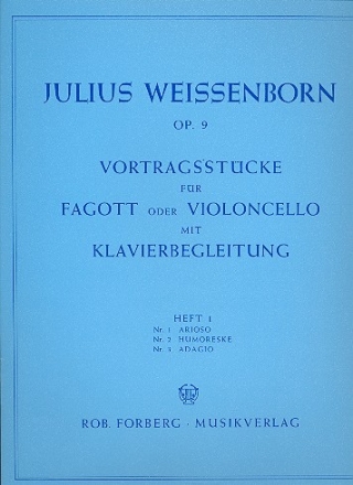 Vortragsstcke op.9 Band 1 fr Fagott und Klavier