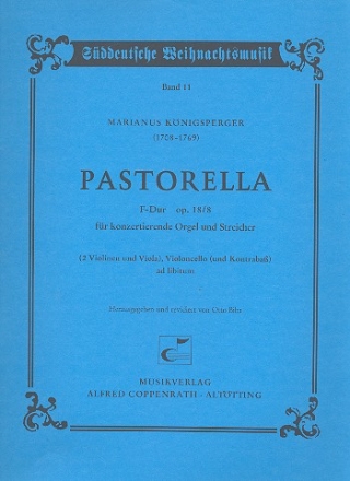 Pastorella F-Dur op.18,8 fr Orgel und Streichquartett Partitur