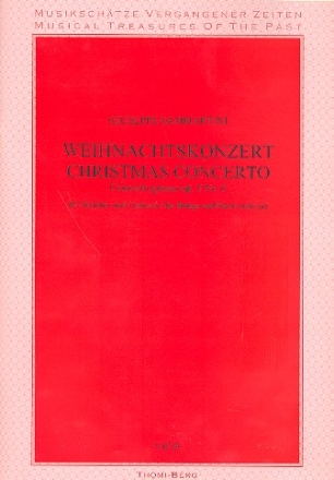 Weihnachtskonzert op.5,6 fr Streichorchester und Bc Partitur