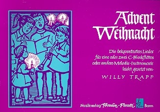 Advent, Weihnacht  fr 1-2 Sopranblockflten Spielpartitur