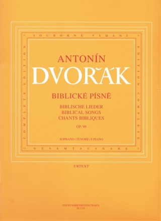 Biblische Lieder op.99 fr hohe Singstimme und Klavier (ts/en/dt)