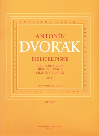 Biblische Lieder op.99 fr hohe Singstimme und Klavier (ts/en/dt)