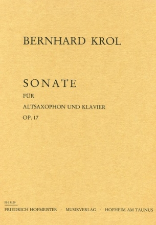 Sonate op.17 fr Altsaxophon und Klavier