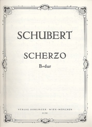 Scherzo B-Dur Nr.1 für Klavier