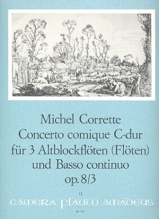 Concerto comique C-Dur op.8,3 fr 3 Altblockflten (Flten) und Bc