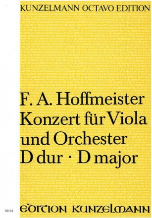 Konzert D-Dur fr Viola und Orchester Partitur