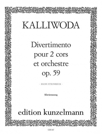 Divertimento op.59 fr 2 Hrner und Orchester fr 2 Hrner und Klavier